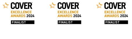 Cover Excellence Awards 2024 Finalist Badges